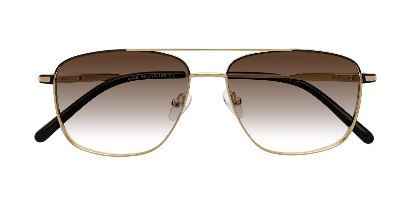 Determined - Gold / Black Gradient Sunglasses