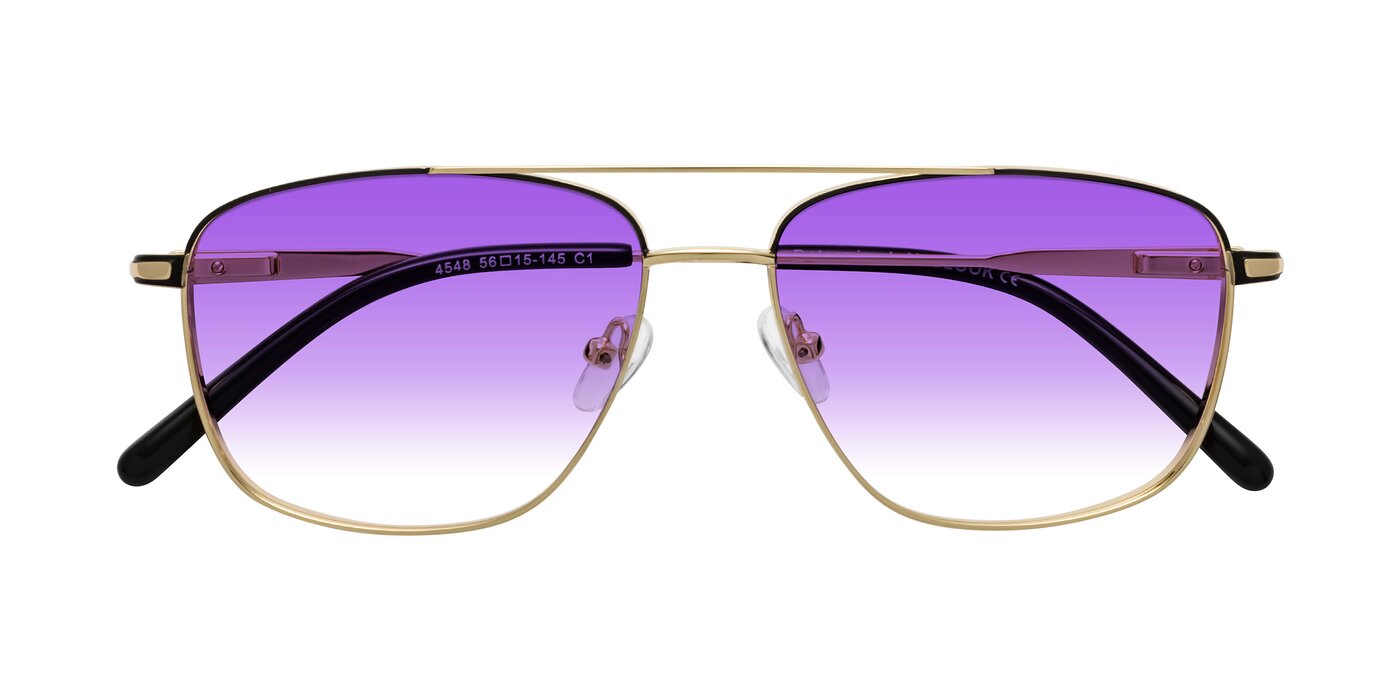 Determined - Gold / Black Gradient Sunglasses