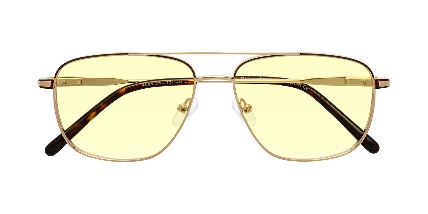 Determined - Gold / Brown Tinted Sunglasses