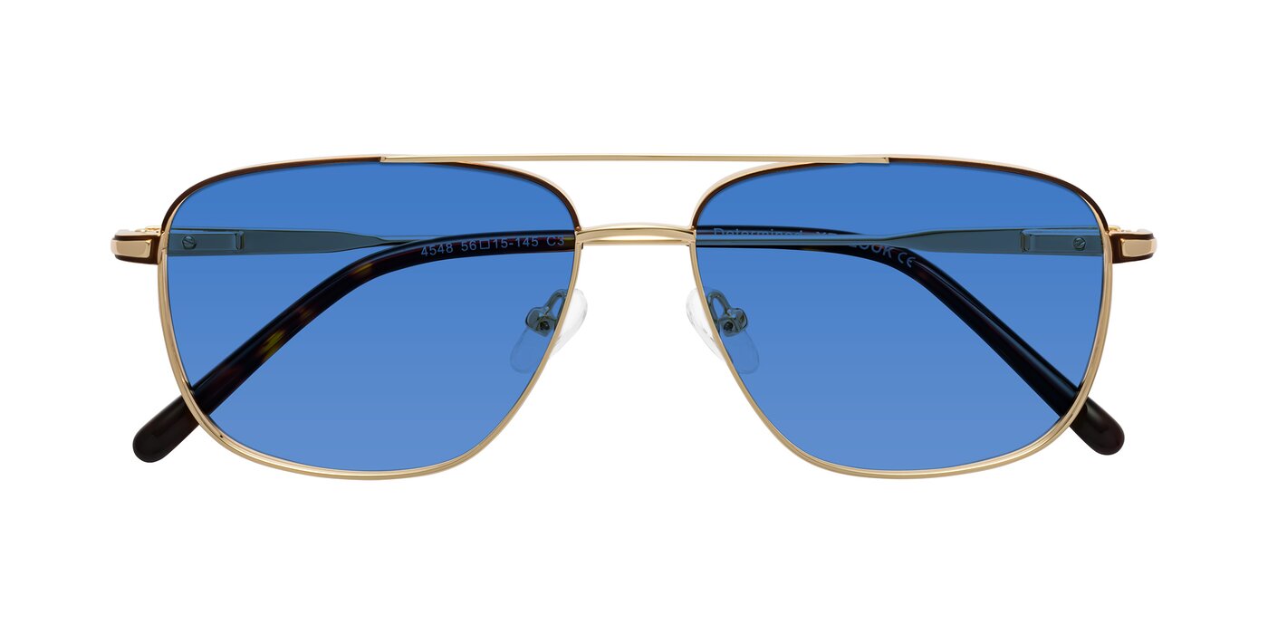 Determined - Gold / Brown Tinted Sunglasses