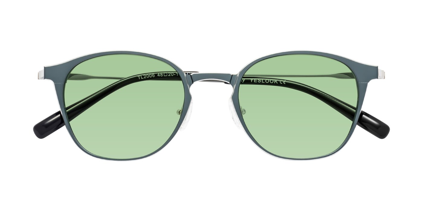 Lzzy - Metallic Haze Blue/Silver Tinted Sunglasses