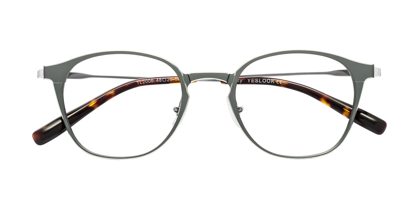 Lzzy - Metallic Gray / Silver Eyeglasses