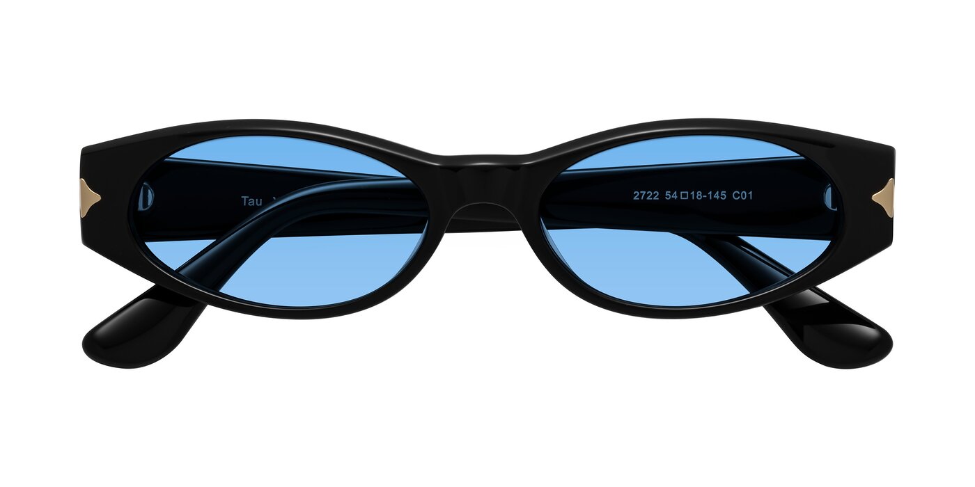 Tau - Black Tinted Sunglasses