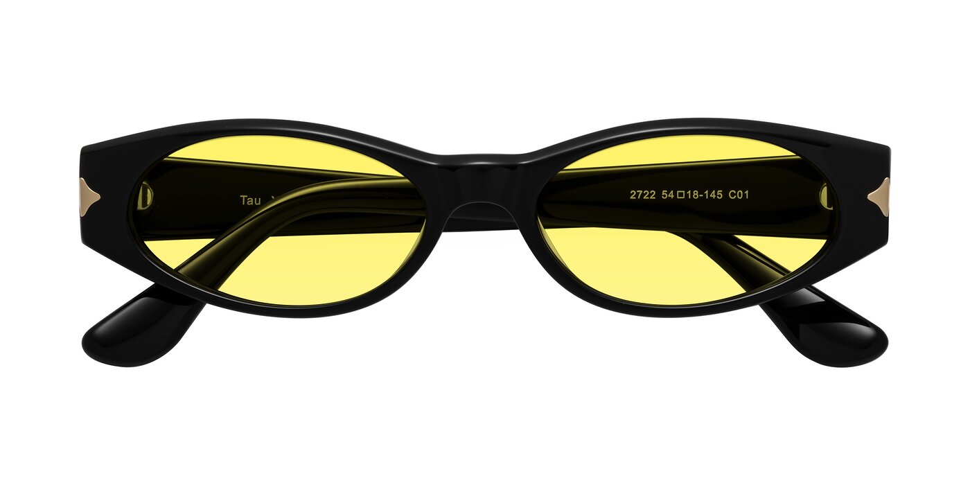 Tau - Black Tinted Sunglasses