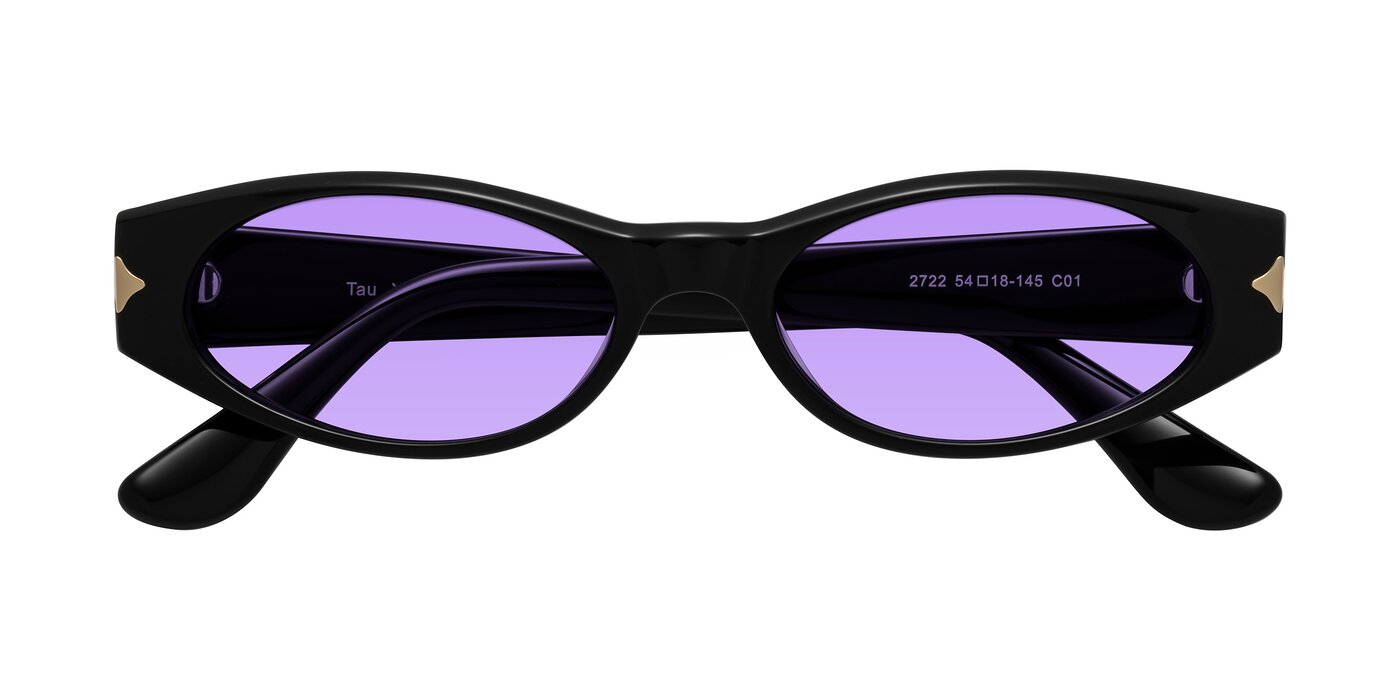 Tau - Black Tinted Sunglasses