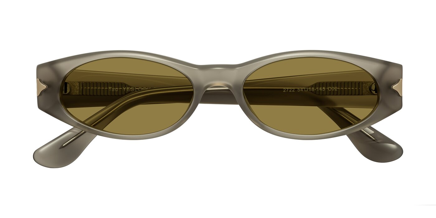 Tau - Milky Gray Polarized Sunglasses