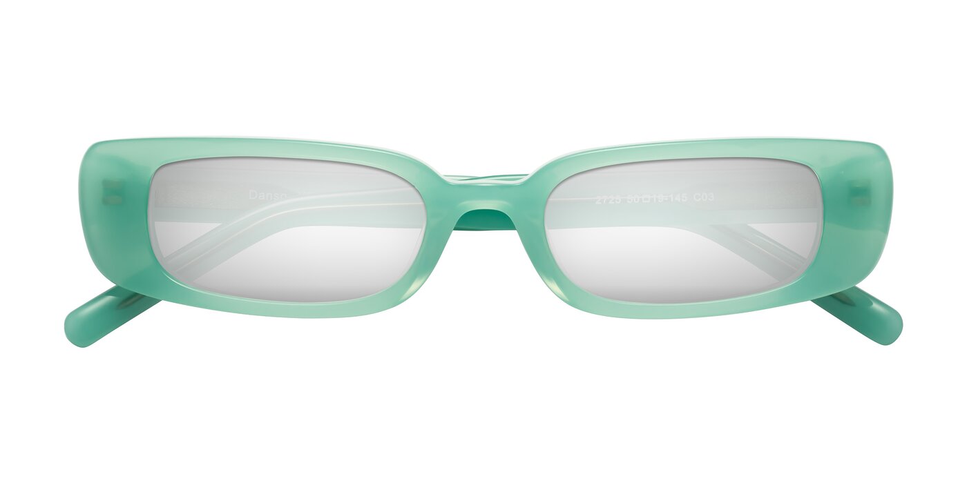 Danso - Pastel Mint Flash Mirrored Sunglasses