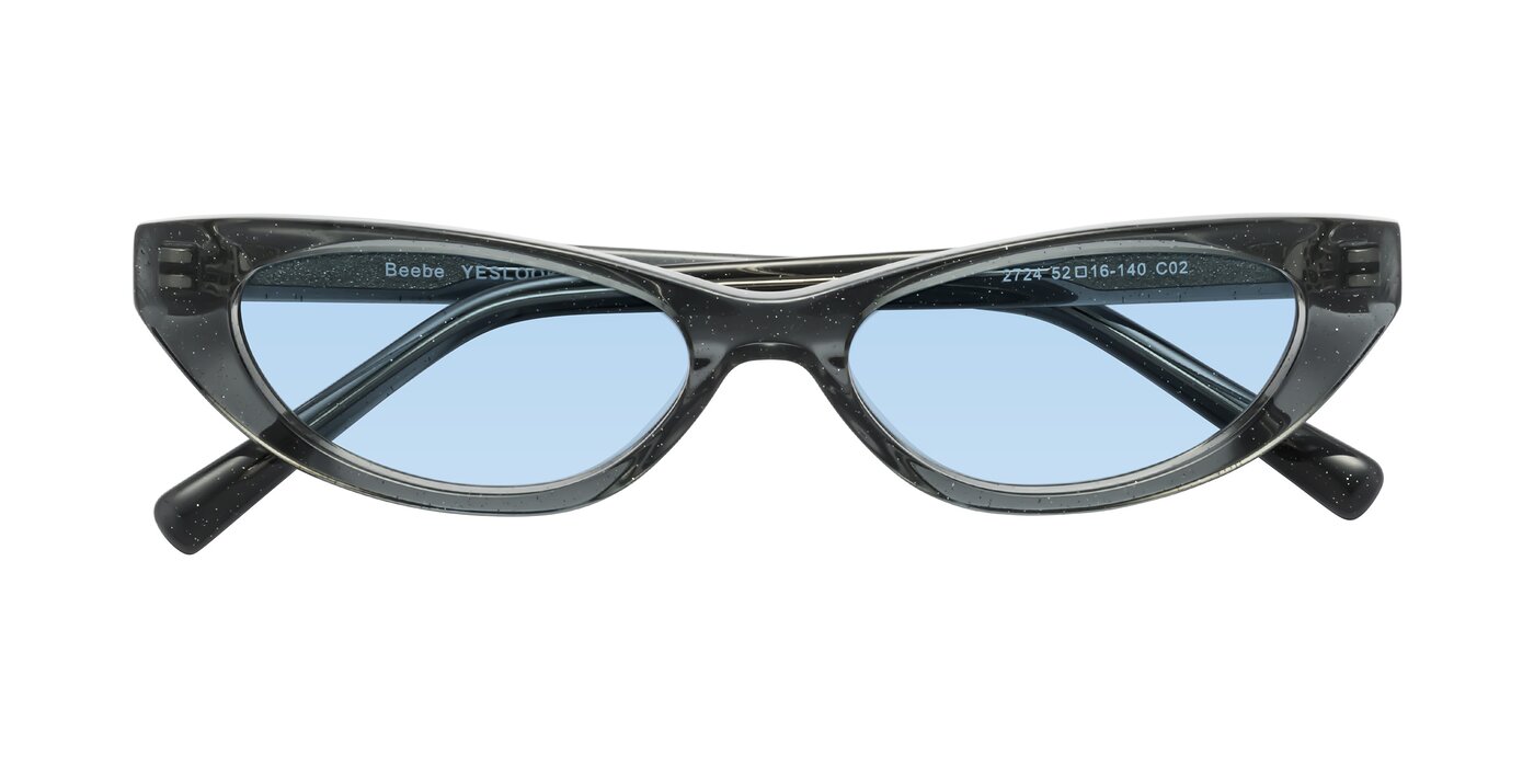 Beebe - Pearlescent Gray Tinted Sunglasses