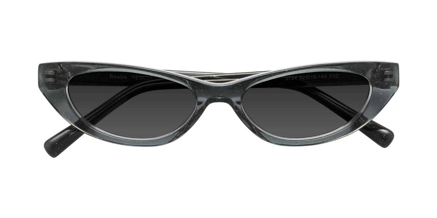 Beebe - Pearlescent Gray Tinted Sunglasses