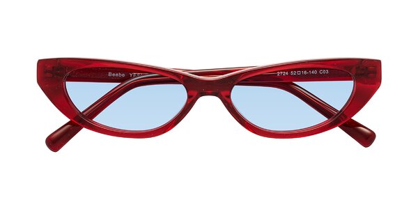 Front of Beebe in Pearlescent Red