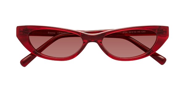 Front of Beebe in Pearlescent Red