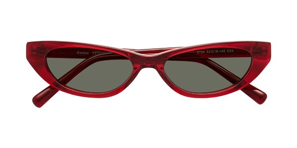 Front of Beebe in Pearlescent Red