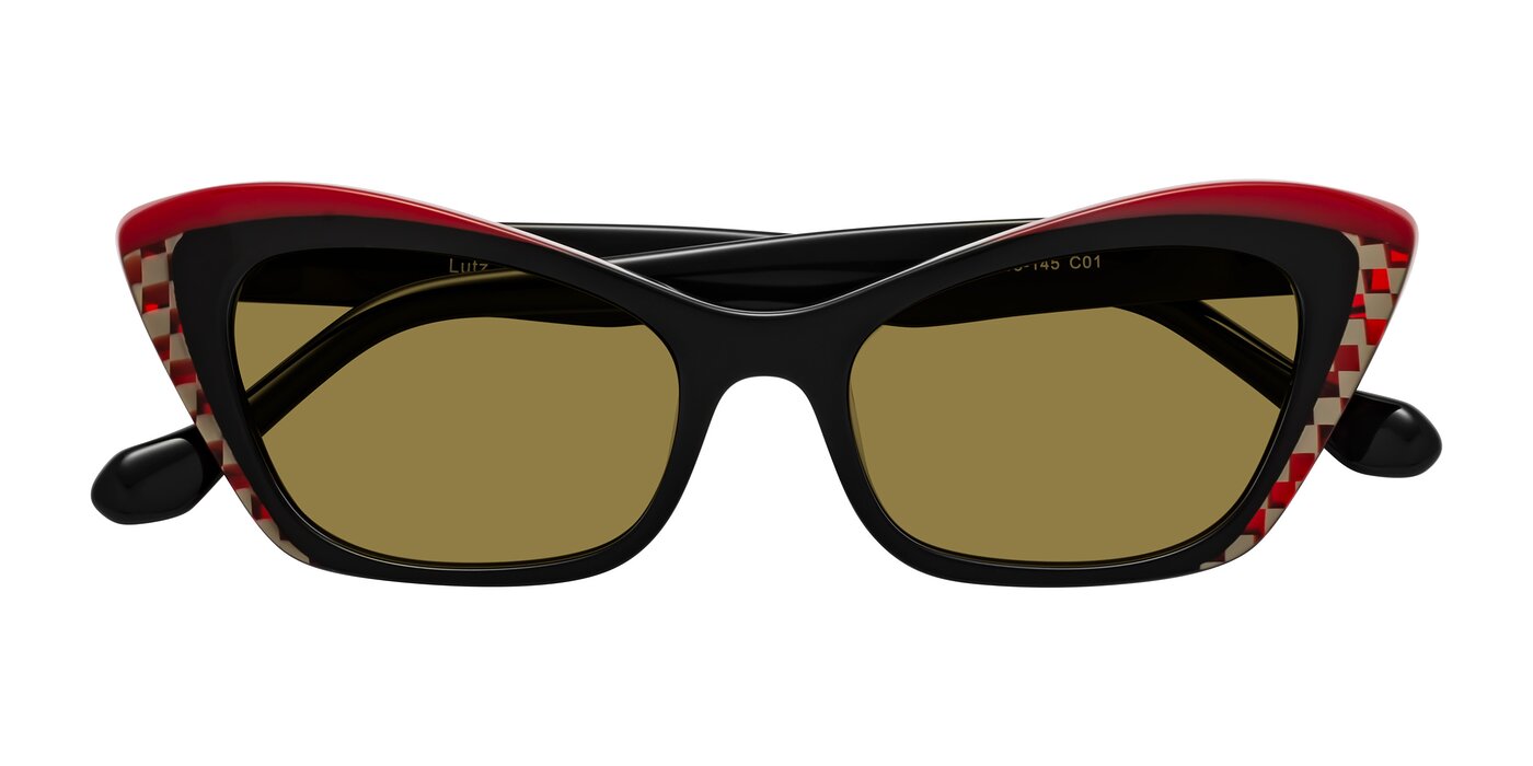 Lutz - Black/Red Polarized Sunglasses