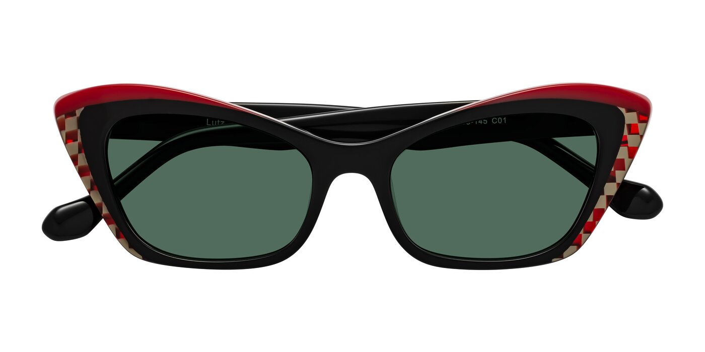 Lutz - Black/Red Polarized Sunglasses