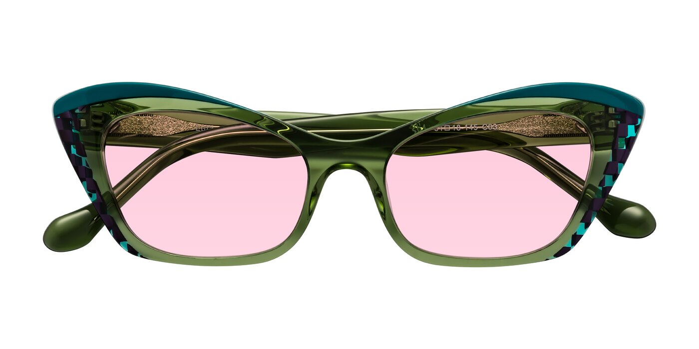 Lutz - Dual Green Tinted Sunglasses