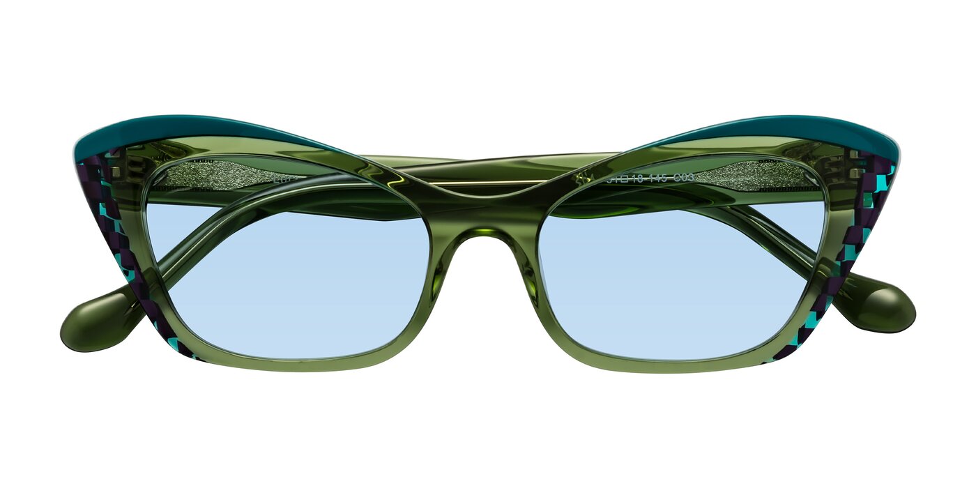 Lutz - Dual Green Tinted Sunglasses