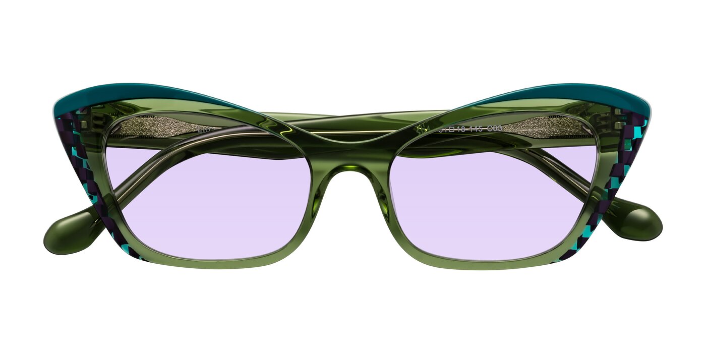 Lutz - Dual Green Tinted Sunglasses