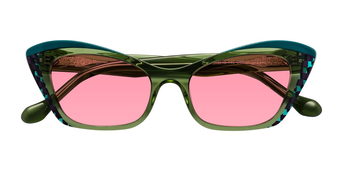 Lutz - Dual Green Tinted Sunglasses