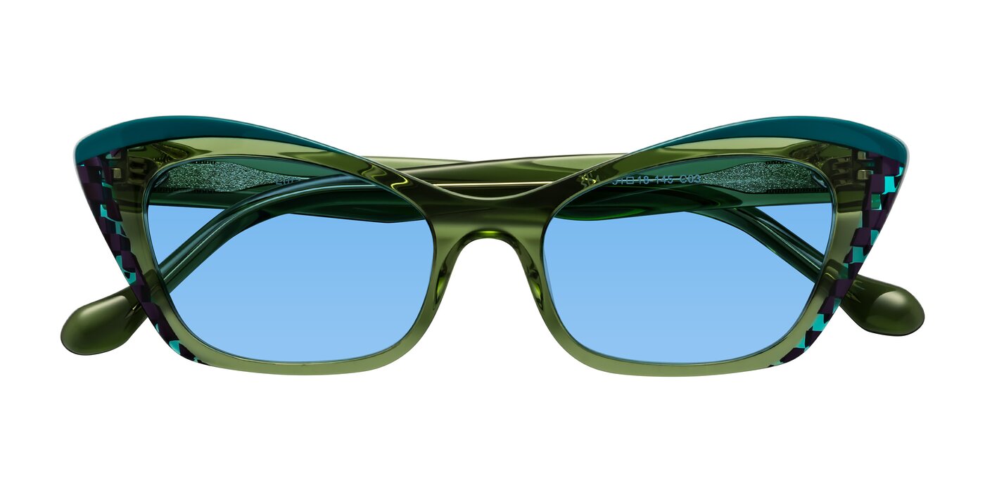 Lutz - Dual Green Tinted Sunglasses
