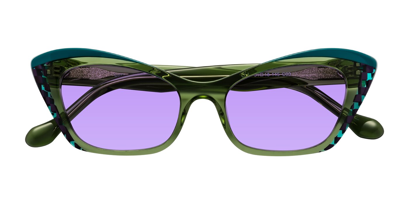 Lutz - Dual Green Tinted Sunglasses