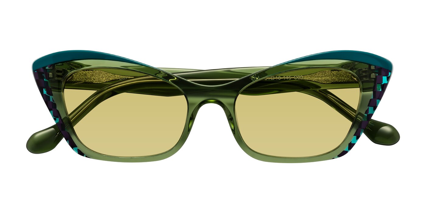 Lutz - Dual Green Tinted Sunglasses