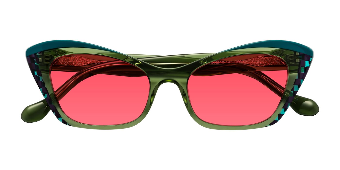 Lutz - Dual Green Tinted Sunglasses