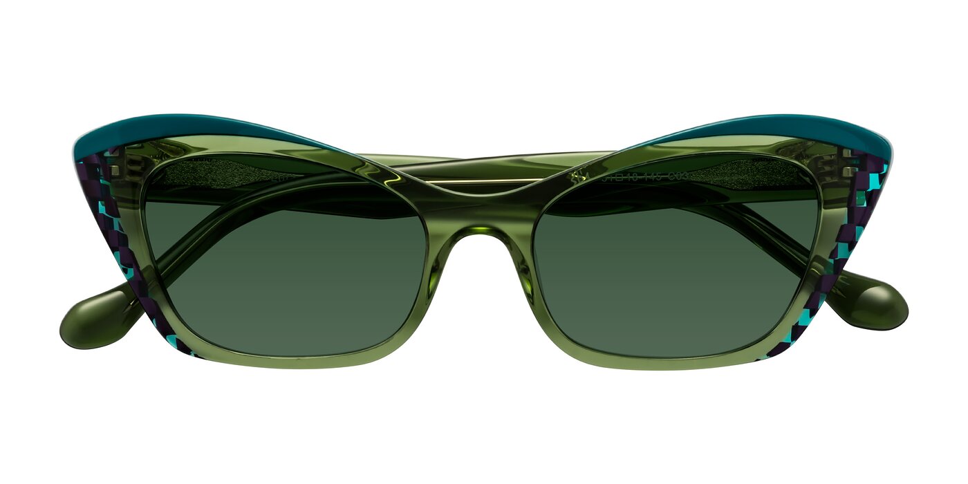 Lutz - Dual Green Tinted Sunglasses