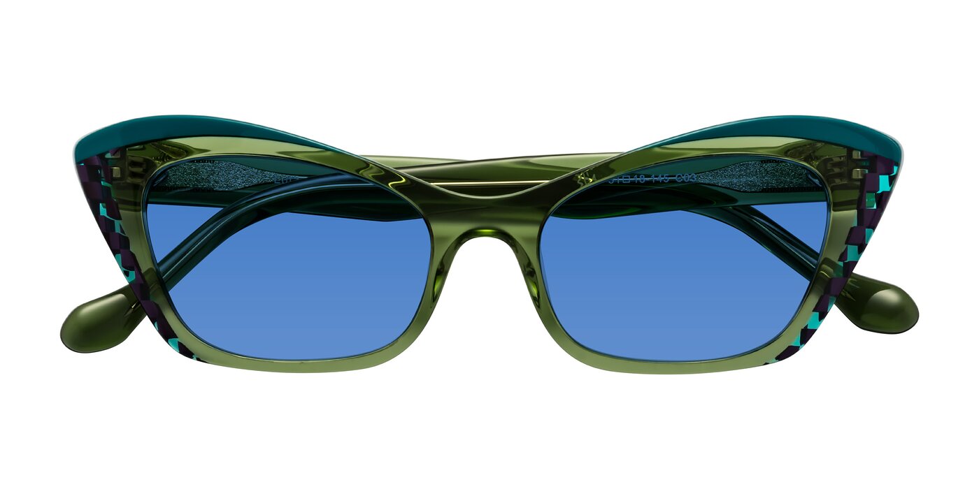 Lutz - Dual Green Tinted Sunglasses