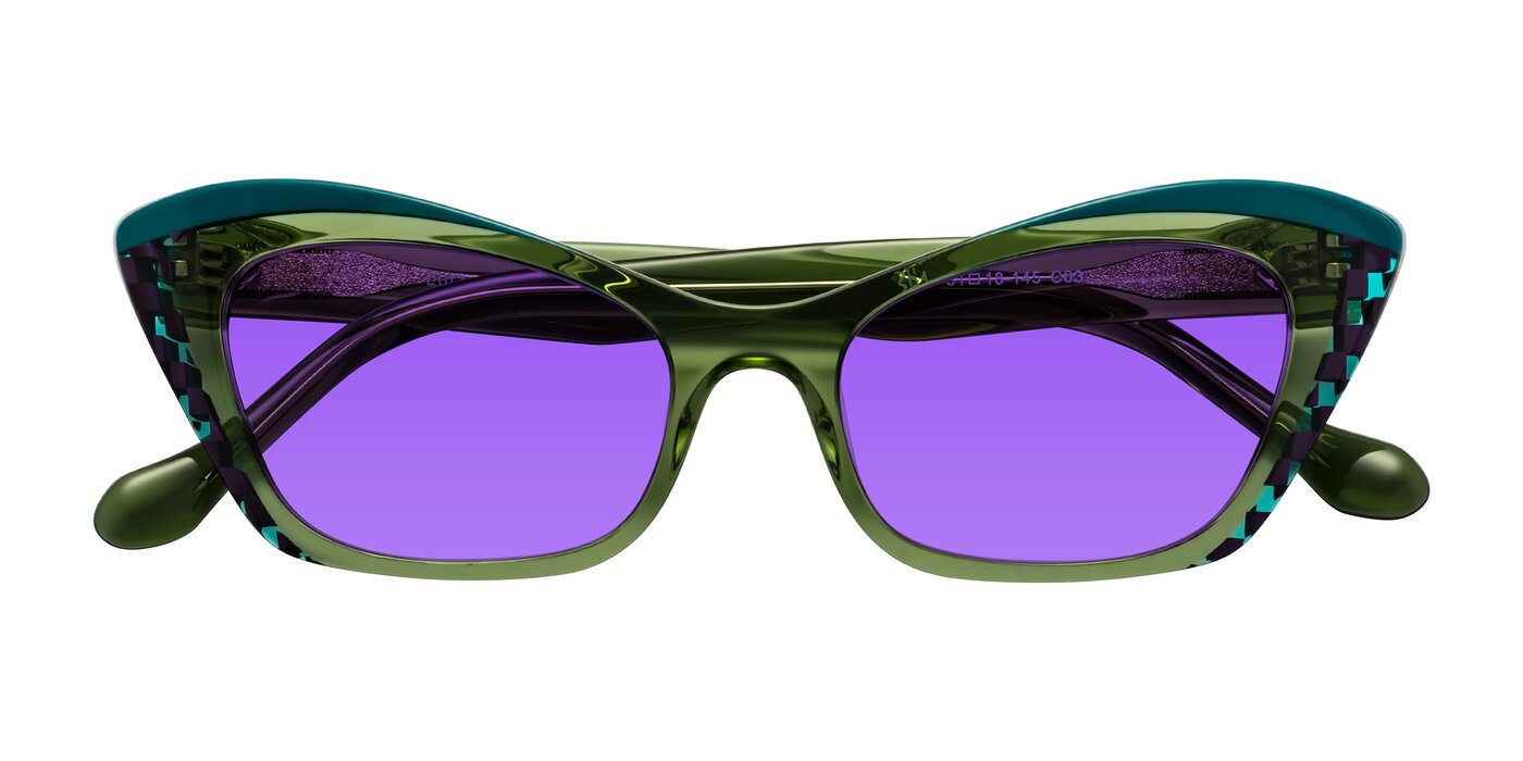 Lutz - Dual Green Tinted Sunglasses