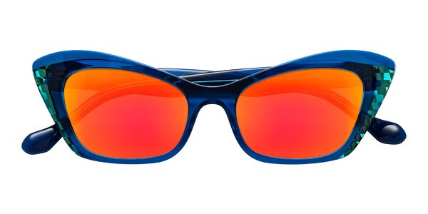 Front of Lutz in Dual Blue