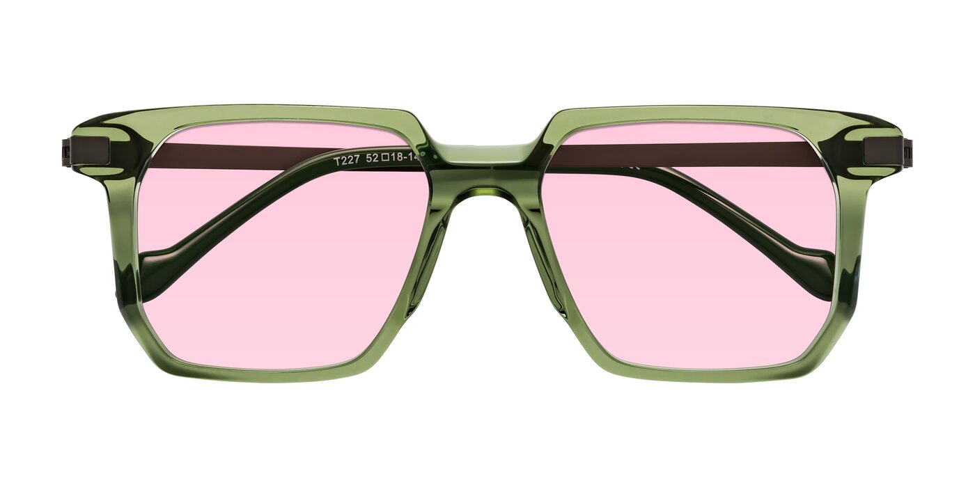 Eloise - Transparent Green Tinted Sunglasses