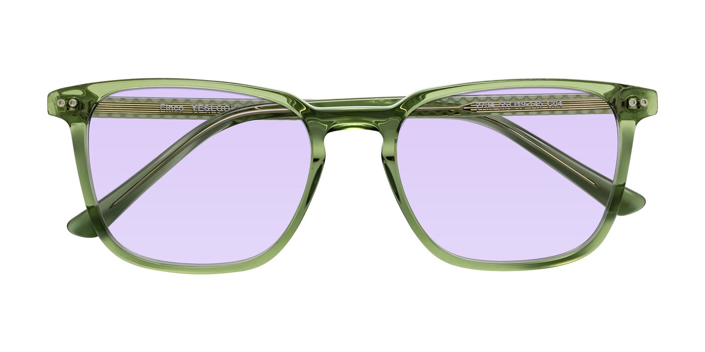 Finco - Transparent Green Tinted Sunglasses