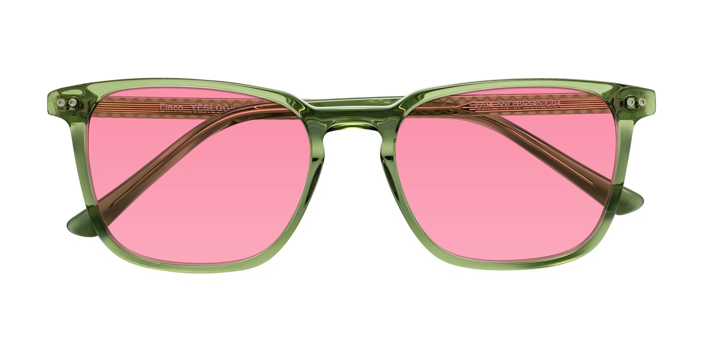 Finco - Transparent Green Tinted Sunglasses