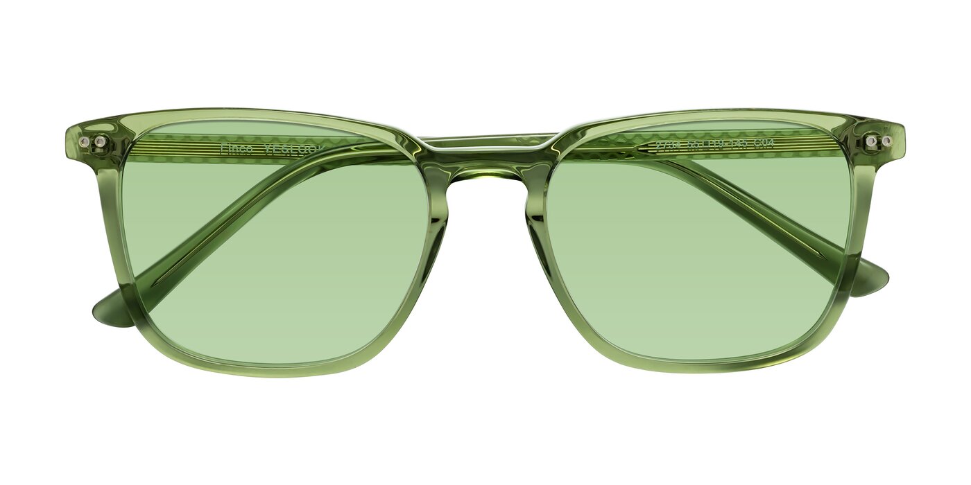 Finco - Transparent Green Tinted Sunglasses