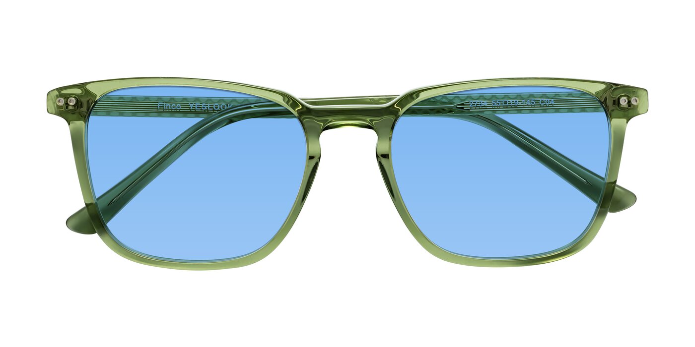 Finco - Transparent Green Tinted Sunglasses