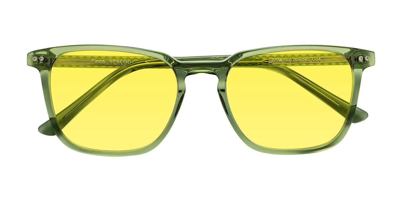 Finco - Transparent Green Tinted Sunglasses