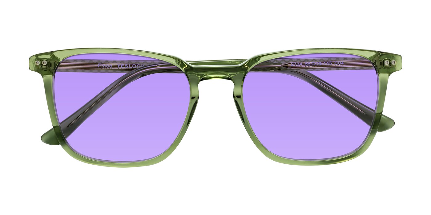 Finco - Transparent Green Tinted Sunglasses
