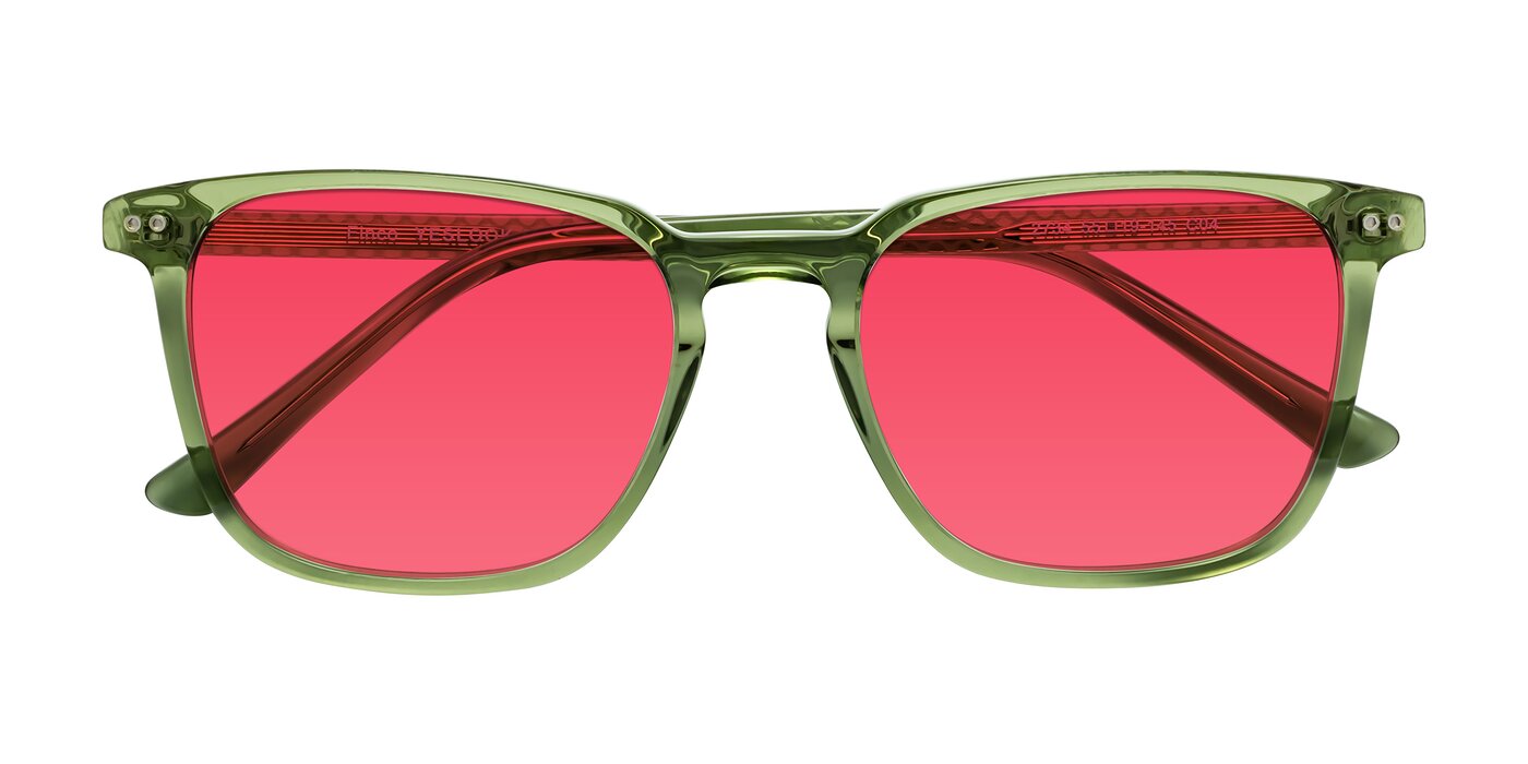Finco - Transparent Green Tinted Sunglasses