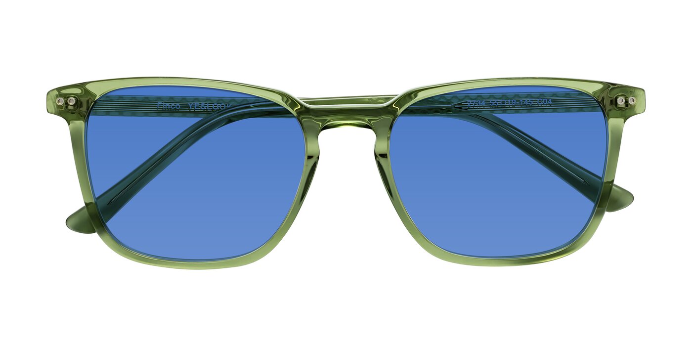 Finco - Transparent Green Tinted Sunglasses
