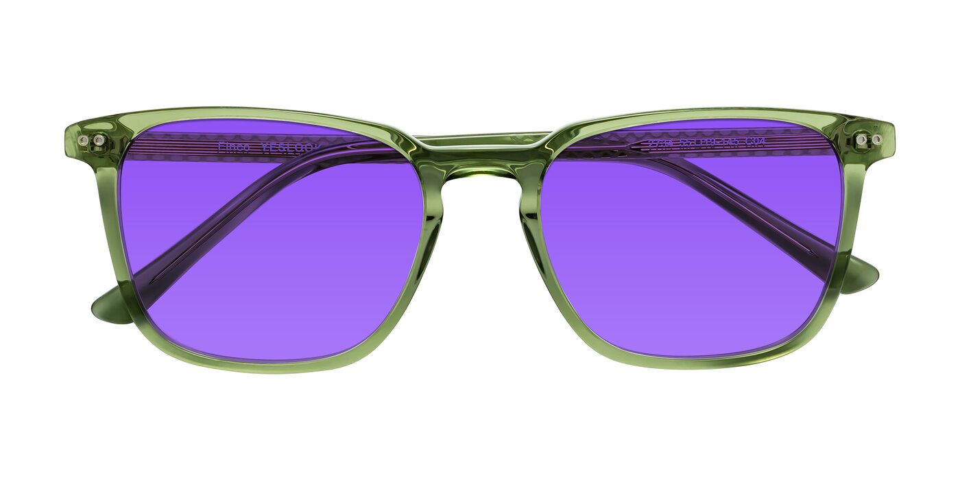 Finco - Transparent Green Tinted Sunglasses