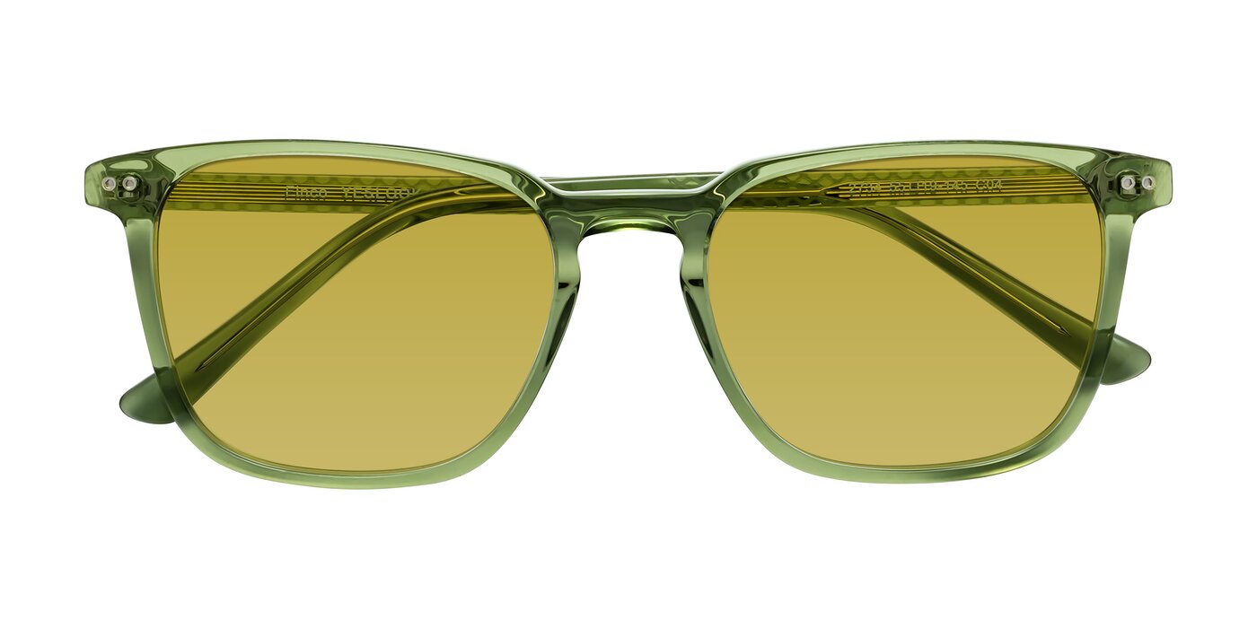 Finco - Transparent Green Tinted Sunglasses