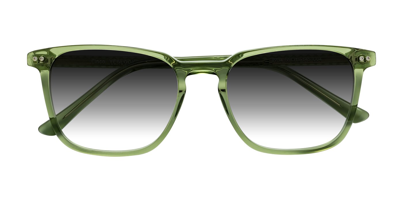 Finco - Transparent Green Gradient Sunglasses