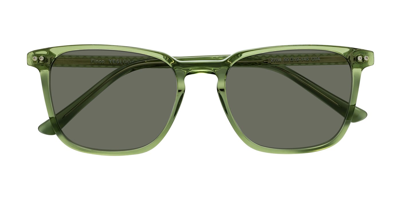 Finco - Transparent Green Polarized Sunglasses