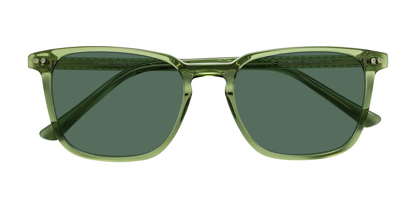 Finco - Transparent Green Polarized Sunglasses