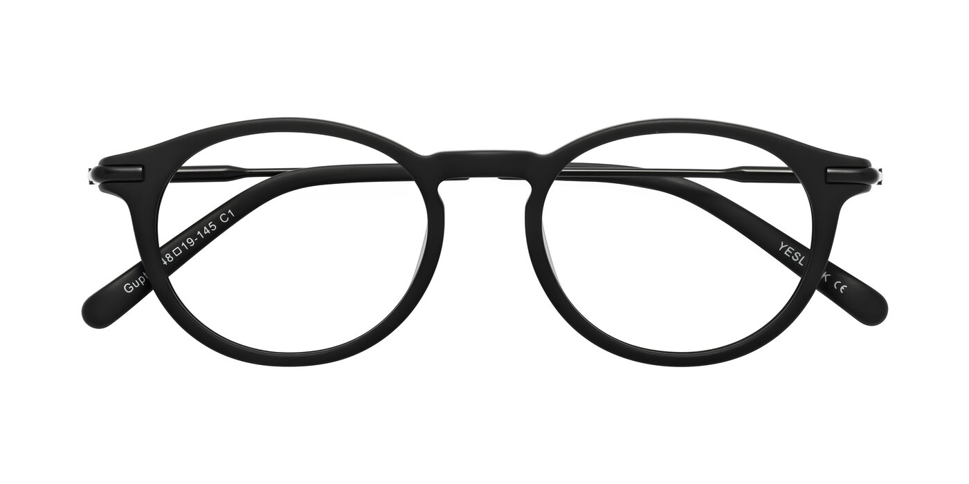 Gupta - Matte Black Eyeglasses