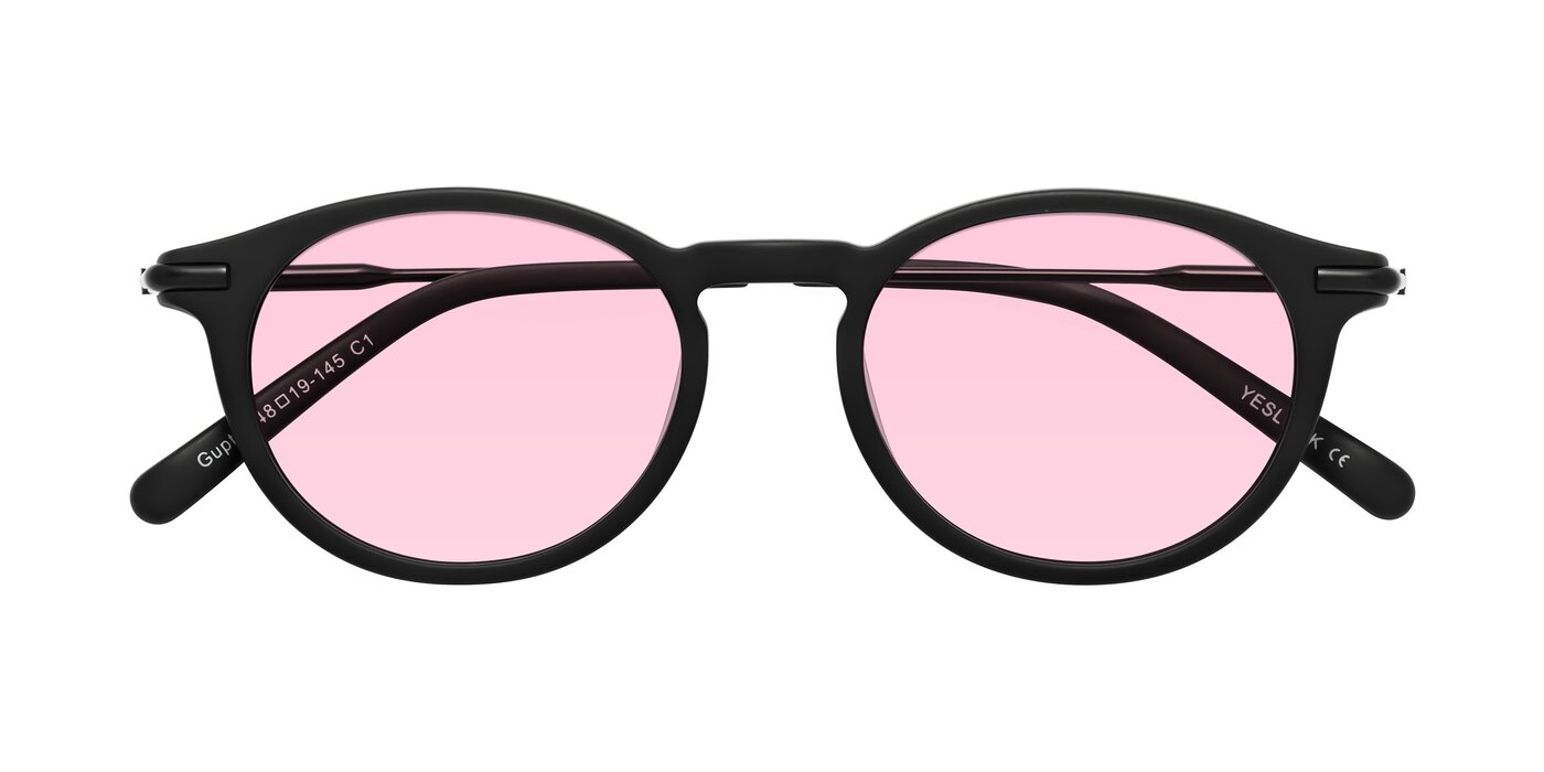 Gupta - Matte Black Tinted Sunglasses