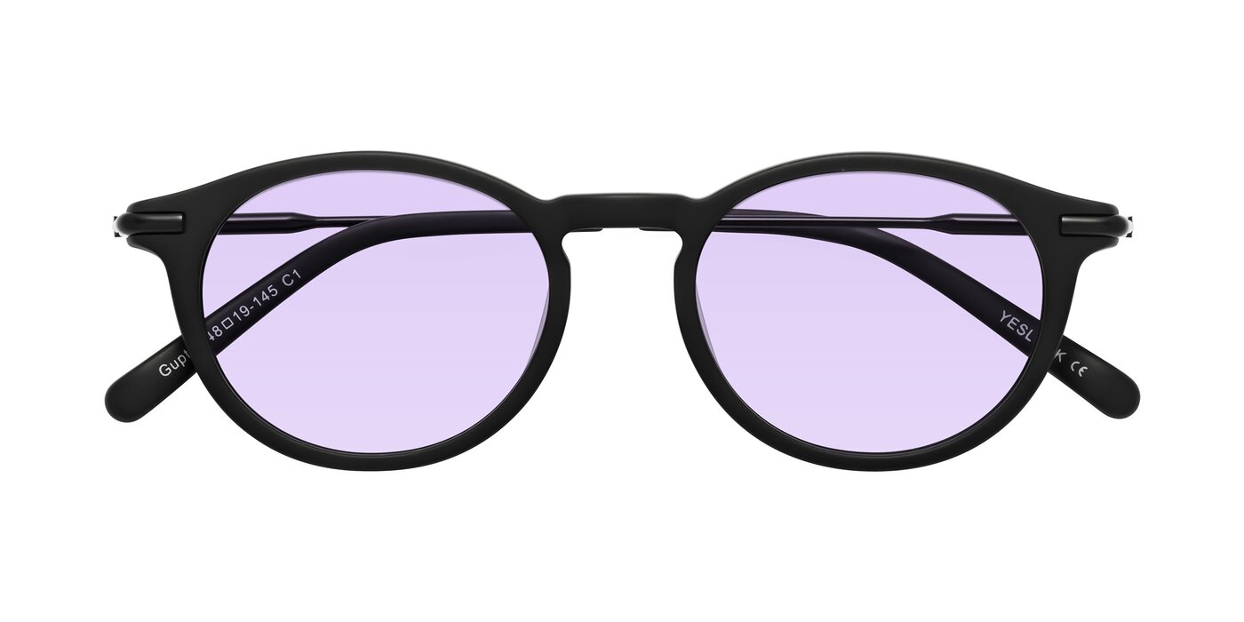 Gupta - Matte Black Tinted Sunglasses