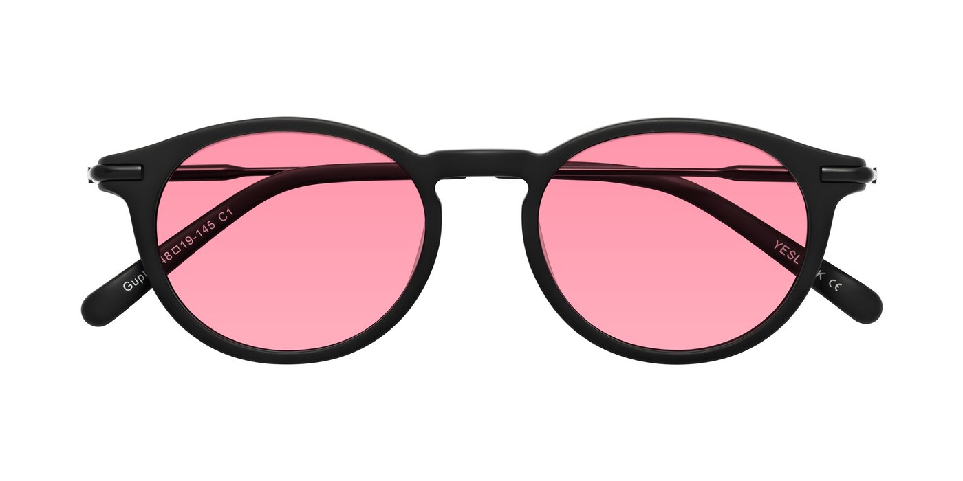 Gupta - Matte Black Tinted Sunglasses