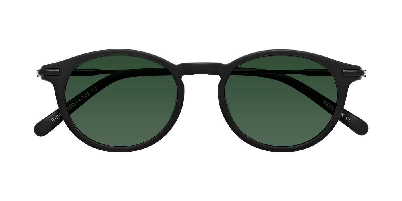 Gupta - Matte Black Tinted Sunglasses