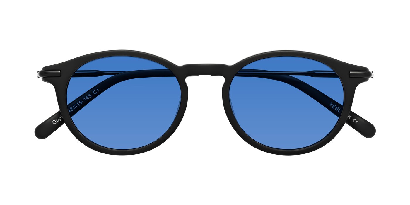 Gupta - Matte Black Tinted Sunglasses